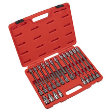 Sealey AK2196 Hex Socket Bit Set 30pc 1/2