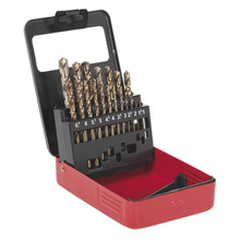 HSS Cobalt Fully Ground Drill Bit Set 19pc