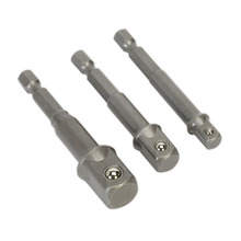 Premier Power Tool Socket Adaptor Set 3pc