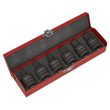 Sealey AK6217 Premier Hex Impact Socket Bit Set 3/4