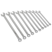 Sealey AK6310 Premier Extra-Long Combination Spanner Set 10pc