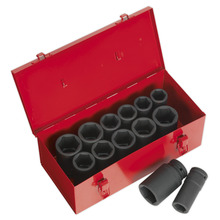 Sealey Premier Metric/Imperial Deep Impact Socket Set 3/4