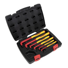 Sealey AK7177 Premier Extra-Long Hex Key Set 6pc - VDE Approved