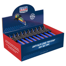 Sealey AK7193DB Anti-Slip Long TRX-Star* Key Set 9pc - Display Box of 10