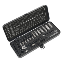 Sealey AK7970 Premier Black Socket Set 1/4