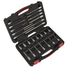 Sealey AK89002 Premier Platinum Spline Socket Bit Set 3/8