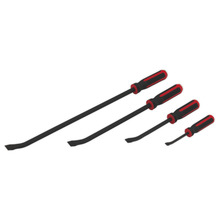 Premier Heavy-Duty Angled Pry Bar Set with Hammer Cap 4pc