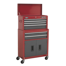 American PRO® Topchest & Rollcab Combination 6 Drawer - Red
