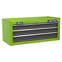 Sealey AP22309BBHV American PRO&reg; Mid-Box Tool Chest 3 Drawer - Green/Grey