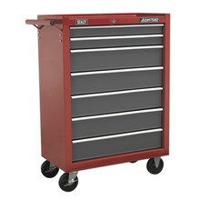 Sealey American PRO® Rollcab 7 Drawer - Red/Grey