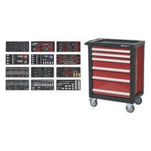 Sealey Premier™ Rollcab 6 Drawer with 298pc Tool Kit