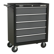 Sealey American PRO® Rollcab 5 Drawer - Black/Grey