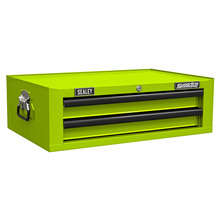 Sealey AP26029THV Superline PRO&reg; Mid-Box Tool Chest 2 Drawer - Green/Black