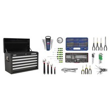 Sealey Superline PRO® Topchest 5 Drawer with 139pc Tool Kit - Black