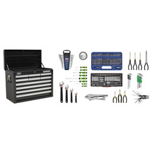 Superline PRO® Topchest 10 Drawer with 140pc Tool Kit - Black