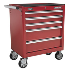 Superline PRO® Rollcab 5 Drawer - Red