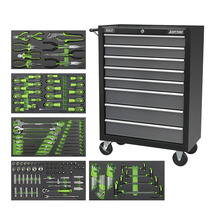 Sealey AP35TBCOMBO3 Rollcab 8 Drawer with 145pc Tool Kit - Black/Grey