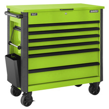 Tool Trolley 6 Drawer - Green