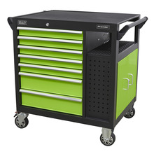 Premier™ Mobile Workstation with 7 Drawers & Cupboard 920mm