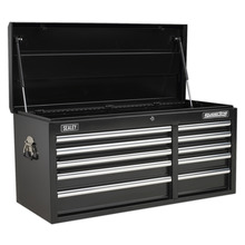 Superline PRO® Heavy-Duty Topchest 10 Drawer - Black
