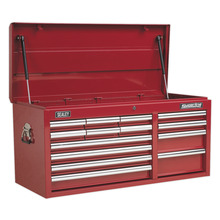 Superline PRO® Heavy-Duty Topchest 14 Drawer - Red