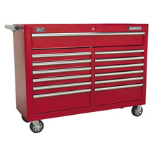 Superline PRO® Rollcab 13 Drawer - Red