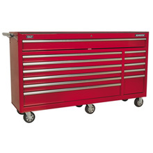 Superline PRO® Rollcab 12 Drawer - Red