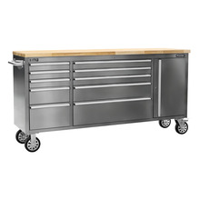 Premier™ Mobile Stainless Steel Tool Cabinet & Cupboard 10 Drawer