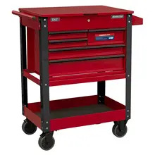 Sealey AP890M Superline PRO&reg; Heavy-Duty Mobile Tool & Parts Trolley with 5 Drawers & Lockable Top