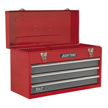 Sealey AP9243BB American PRO&reg; Tool Chest 3 Drawer - Red/Grey