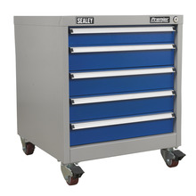Sealey Premier Industrial™ Mobile Industrial Cabinet 5 Drawer