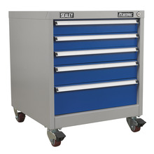 Sealey Premier Industrial™ Mobile Industrial Cabinet 5 Drawer