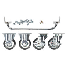 Sealey API565KIT Premier Industrial&trade; Handle & Wheel Kit for 565mm Cabinets