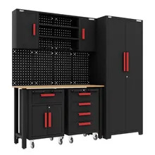 Sealey APMS12OP American PRO&reg; Complete Garage Storage System with 2 Mobile Trolleys