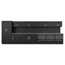 Sealey Premier™ Storage System with Hardwood Worktop 5.58m