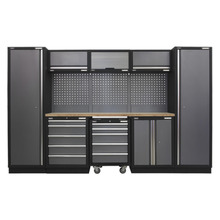 Superline PRO® Storage System with Wood Worktop 3.24m