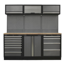 Sealey Superline PRO® Storage System with Wood Worktop 2.04m