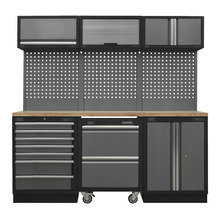Superline PRO® Storage System with Pressed Wood Worktop 2.04m