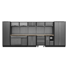 Superline PRO® Storage System with Pressed Wood Worktop 4.92m