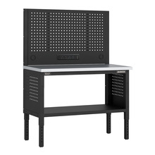 Sealey APMWB50COMBOSS Superline PRO® Modular Workbench with Pegboard Back Panel Stainless Steel Worktop 1265mm