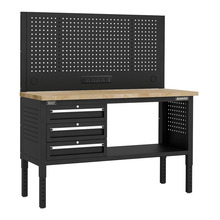 Sealey APMWB60COMBO1W Superline PRO® Modular Workbench with 3 Drawers Wooden Worktop 1525mm
