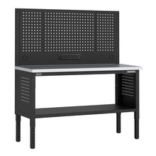 Sealey APMWB60COMBOSS Superline PRO® Modular Workbench with Pegboard Back Panel Stainless Steel Worktop 1525mm