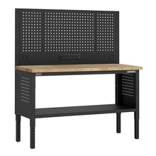 Sealey APMWB60COMBOW Superline PRO® Modular Workbench with Pegboard Back Panel Wooden Worktop 1525mm