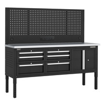 Sealey APMWB72COMBO2SS Superline PRO® Modular Workbench with 6 Drawers & Cupboard Stainless Steel Worktop 1830mm
