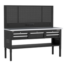 Sealey APMWB72COMBO3SS Superline PRO® Modular Workbench with 5 Drawers Stainless Steel Worktop 1830mm