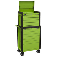 Superline PRO® Push-To-Open Topchest & Rollcab Combination 11 Drawer - Green