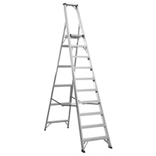 Industrial Step Ladder 10-Tread Aluminium - EN 131