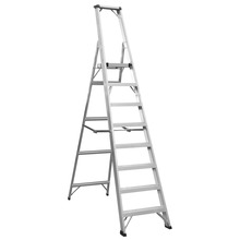 Industrial Step Ladder 8-Tread Aluminium - EN 131