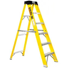 Excel 1656 Electricians Fibreglass Step Ladder 6 Tread 1.44m Heavy Duty