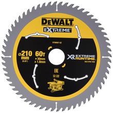 DeWalt DT99567-QZ XR Extreme Runtime Circular Saw Blade 210 x 30mm 60T